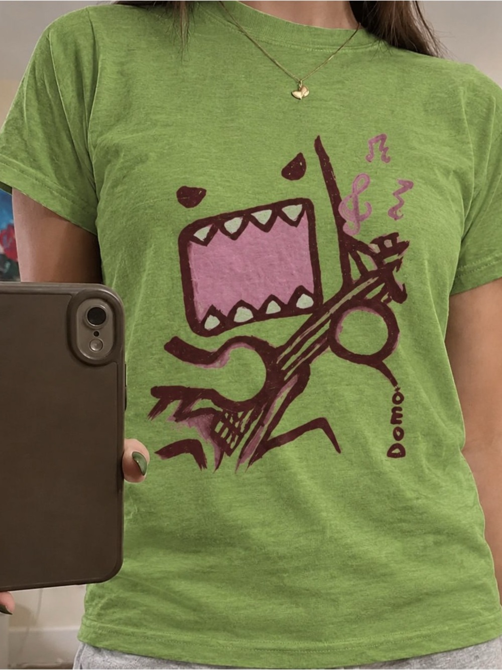 Golden Kiwi Dino Graphic T-shirt